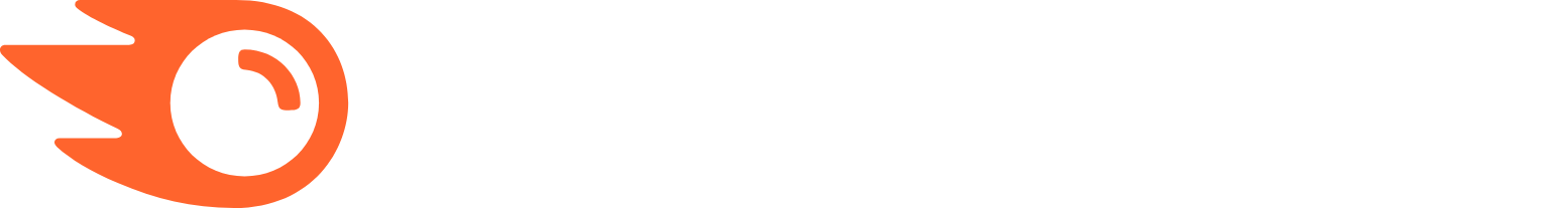 Semrush logo large for dark backgrounds (transparent PNG)
