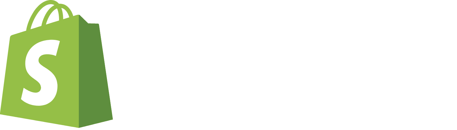 Shopify logo grand pour les fonds sombres (PNG transparent)