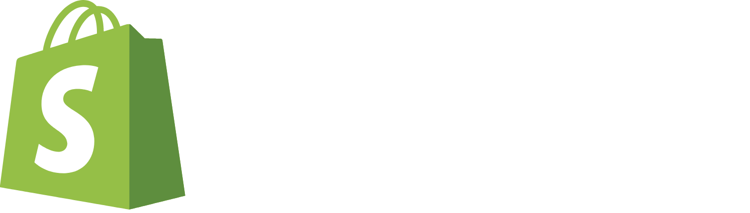 Shopify logo fulle size on a dark background (transparent PNG)