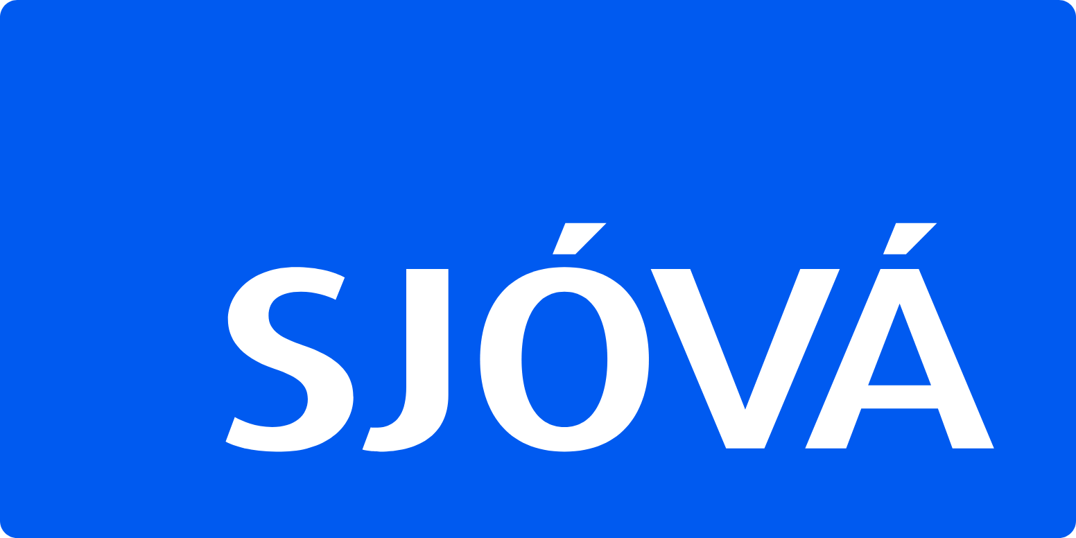 Sjóvá-Almennar tryggingar logo pour fonds sombres (PNG transparent)