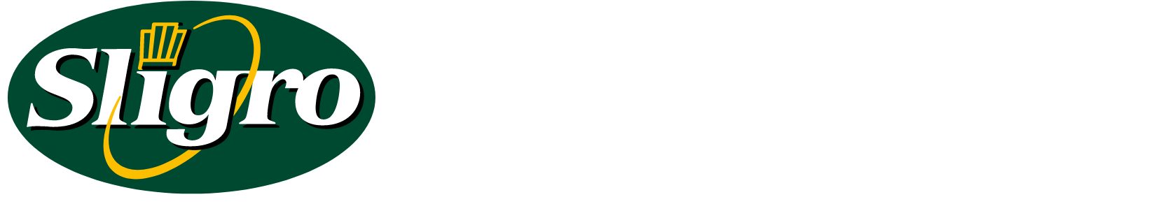 Sligro Food logo fulle size on a dark background (transparent PNG)