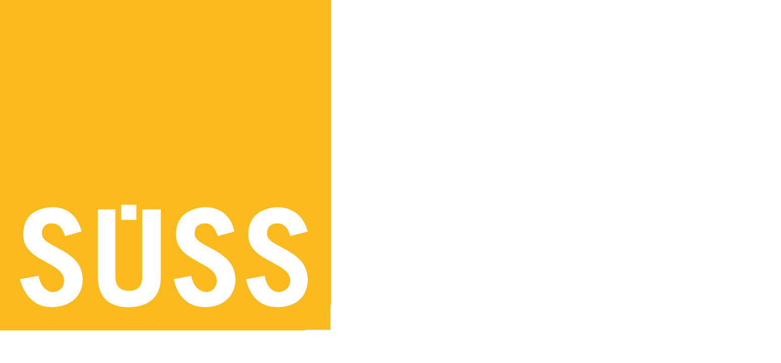 SÜSS MicroTec Logo groß für dunkle Hintergründe (transparentes PNG)