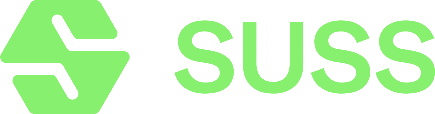 SÜSS MicroTec logo fulle size on a dark background (transparent PNG)