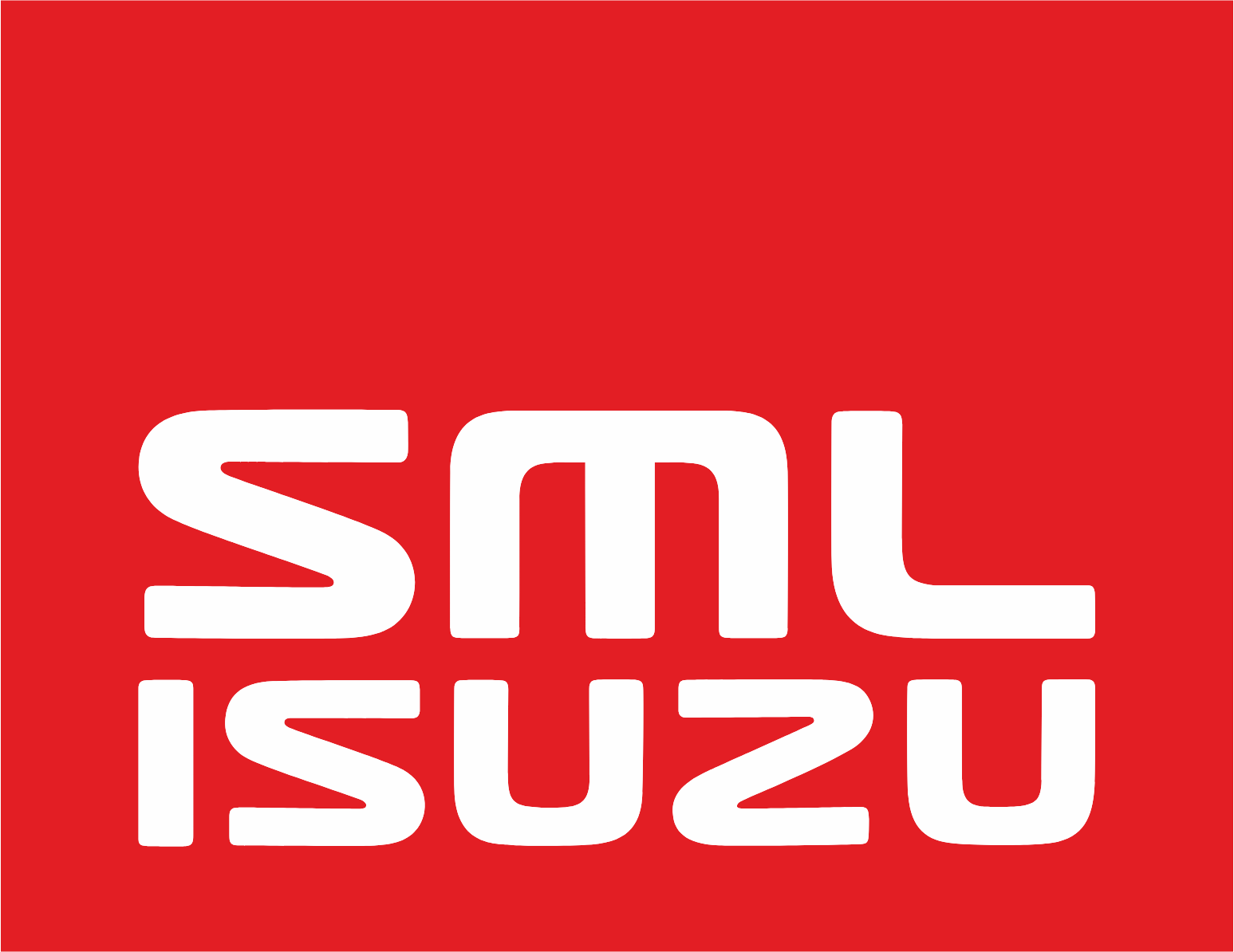 SML Isuzu
 logo on a dark background (transparent PNG)