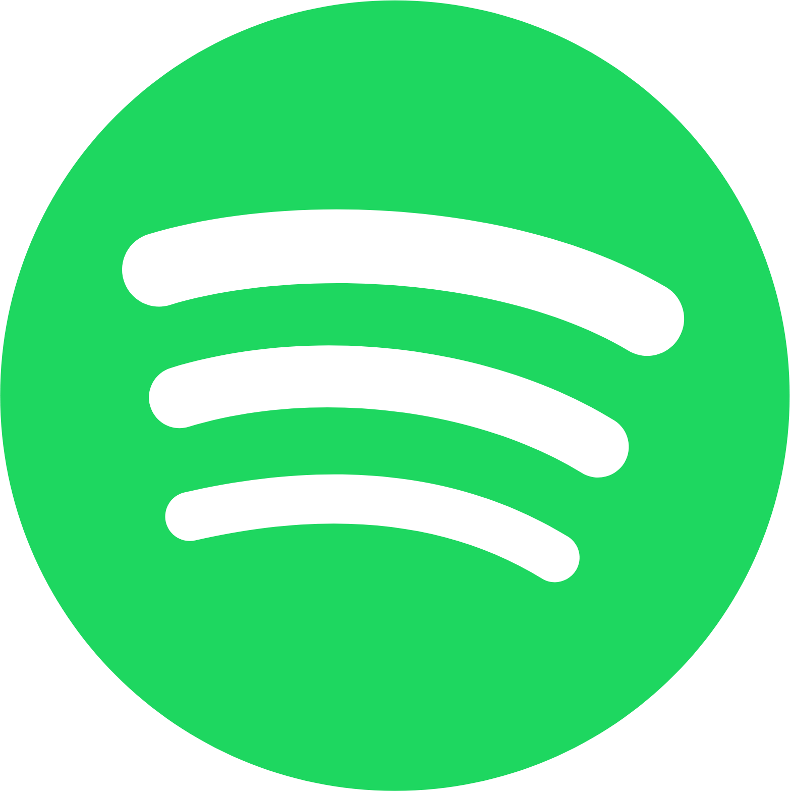 Spotify logo in transparent PNG and vectorized SVG formats