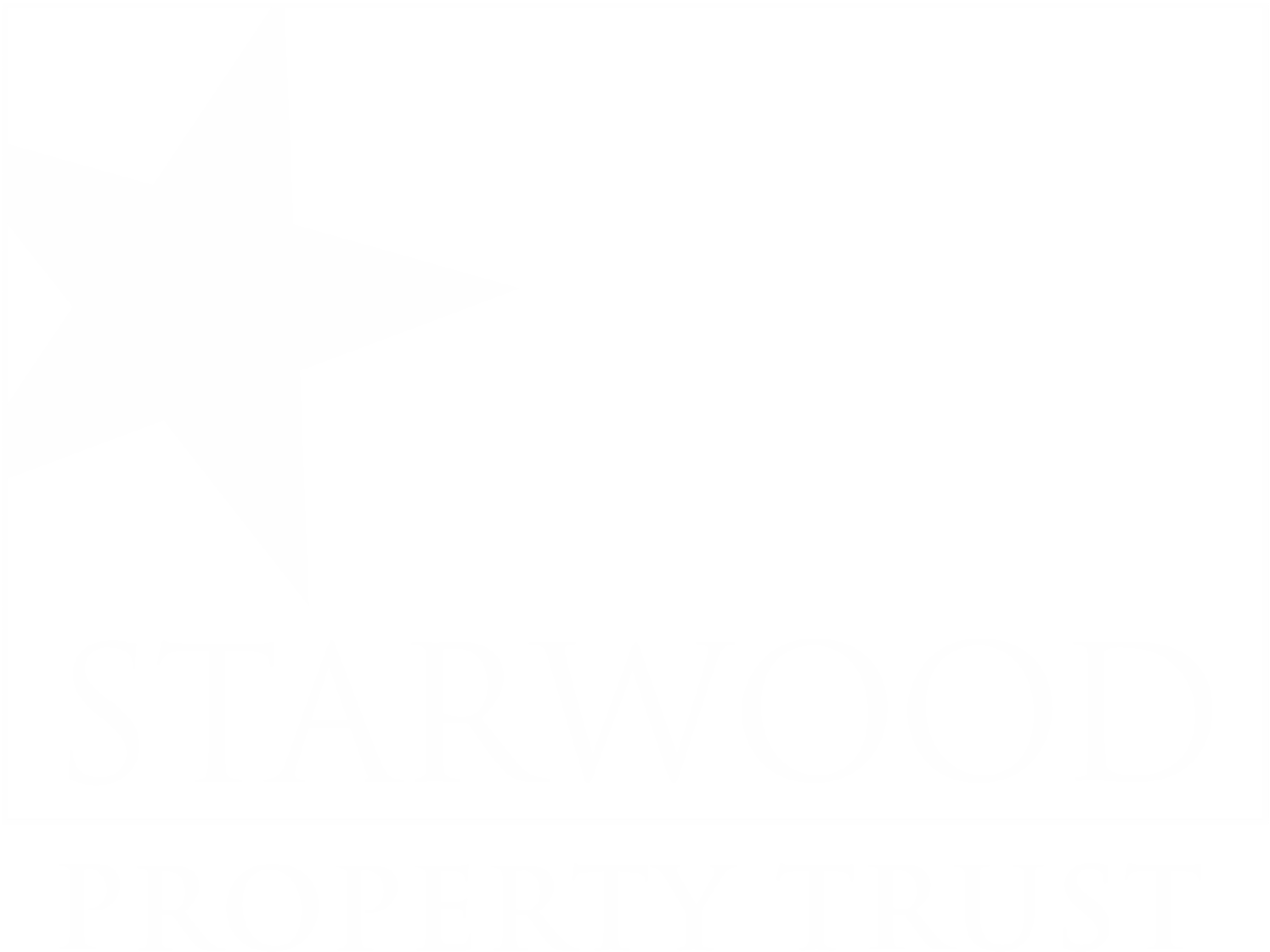 Starwood Property Trust Logo für dunkle Hintergründe (transparentes PNG)