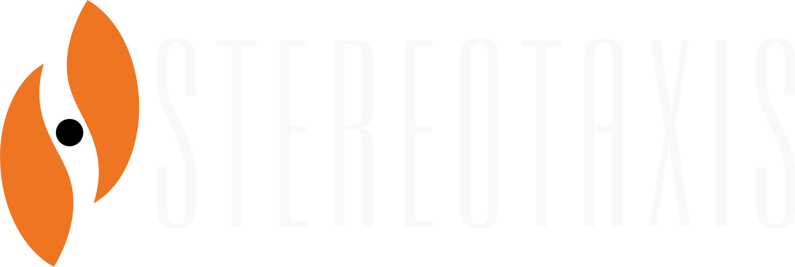 Stereotaxis Logo groß für dunkle Hintergründe (transparentes PNG)