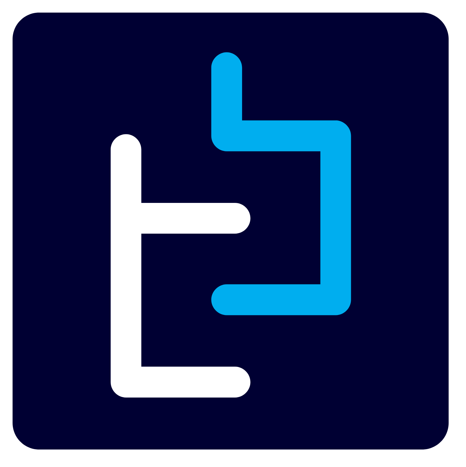 TrueBlue Logo für dunkle Hintergründe (transparentes PNG)
