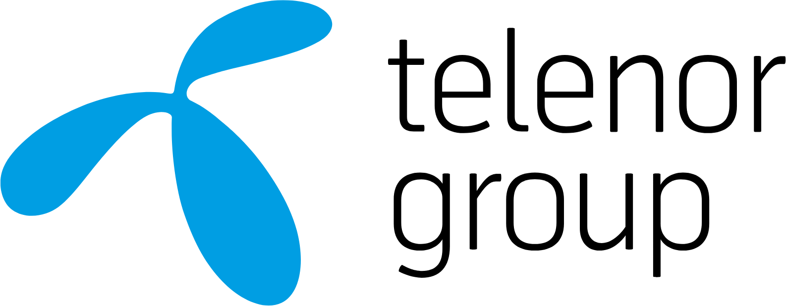 Telenor logo large (transparent PNG)