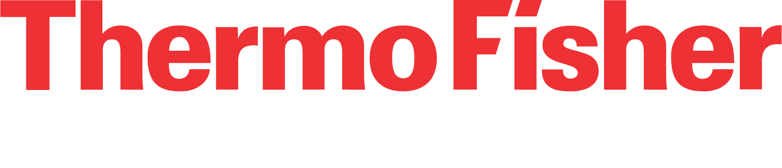 Thermo Fisher Scientific logo grand pour les fonds sombres (PNG transparent)