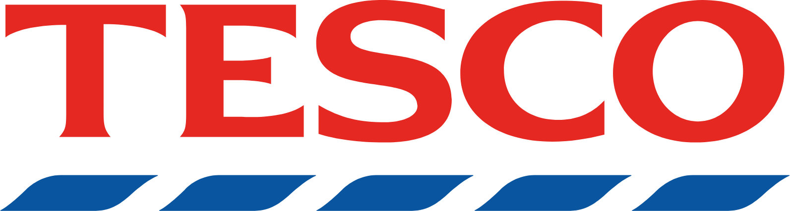 Tesco logo in transparent PNG and vectorized SVG formats