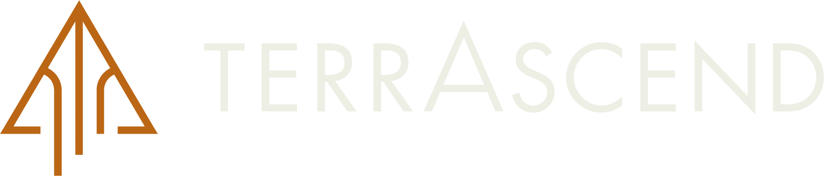 TerrAscend logo grand pour les fonds sombres (PNG transparent)