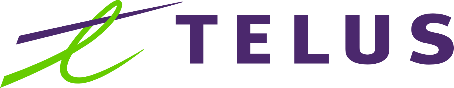 Telus logo large (transparent PNG)
