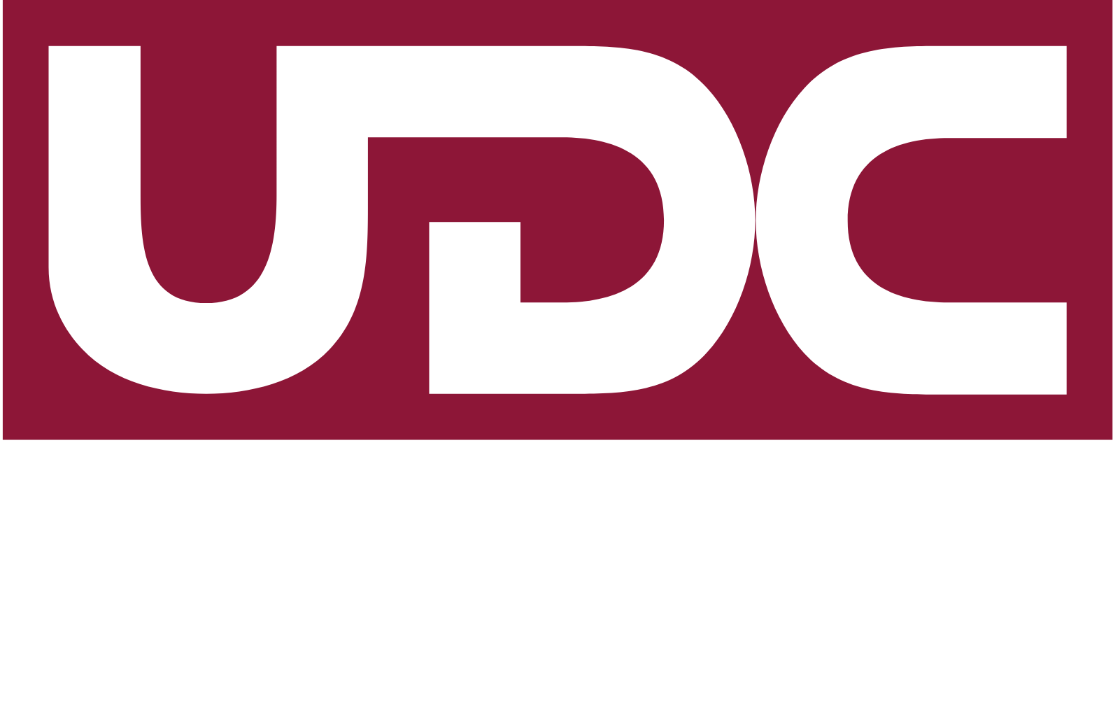 United Development Company logo grand pour les fonds sombres (PNG transparent)