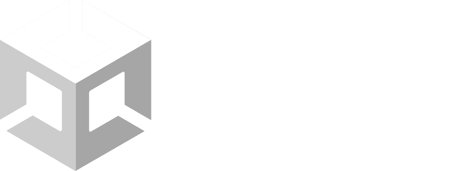 Unity Software logo grand pour les fonds sombres (PNG transparent)