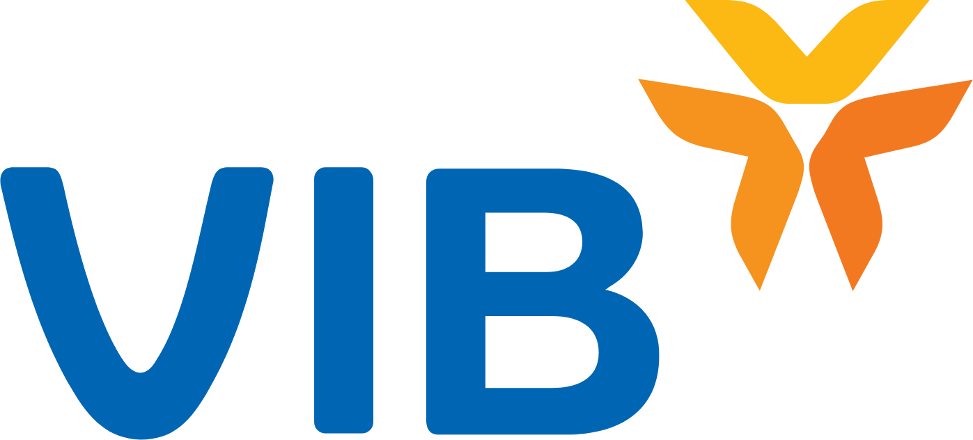 VIB (Vietnam International Commercial Joint Stock Bank) logo large (transparent PNG)