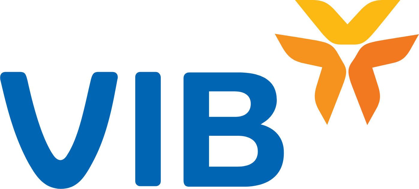 VIB (Vietnam International Commercial Joint Stock Bank) logo large (transparent PNG)