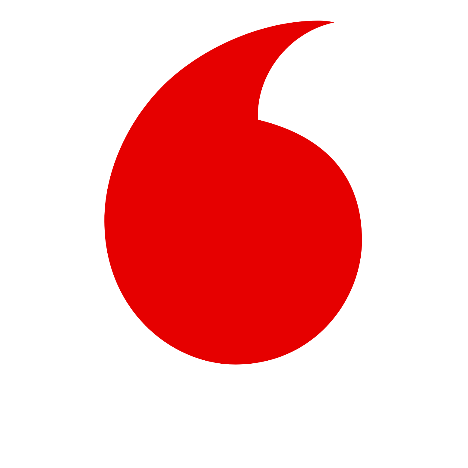 Vodafone logo on a dark background (transparent PNG)