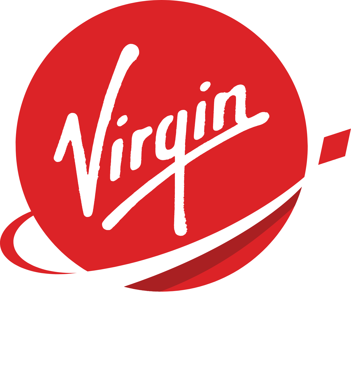Virgin Orbit logo grand pour les fonds sombres (PNG transparent)