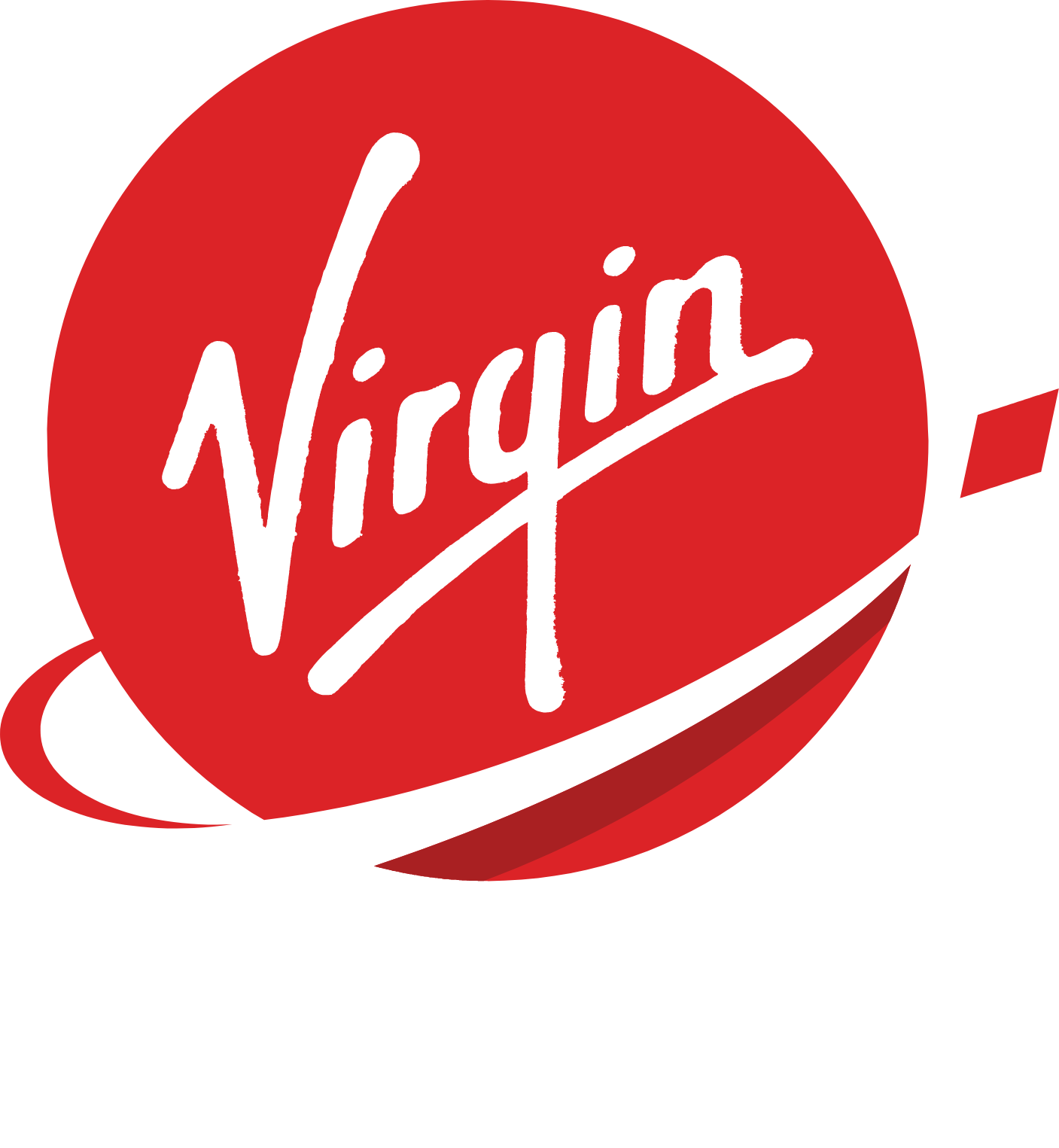 Virgin Orbit logo fulle size on a dark background (transparent PNG)