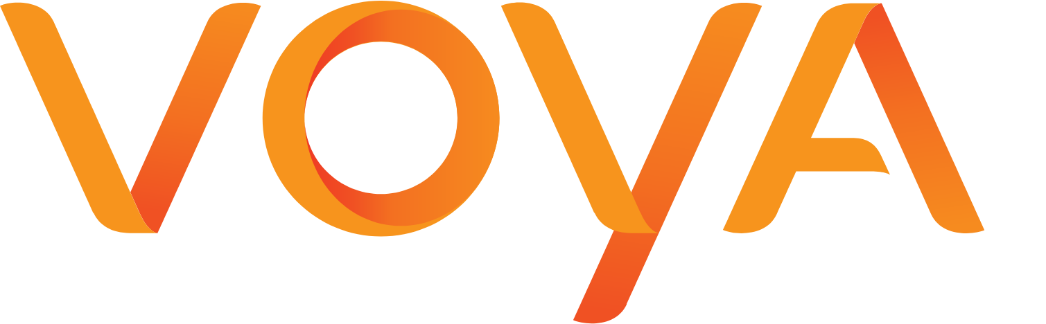 Voya Financial
 Logo groß für dunkle Hintergründe (transparentes PNG)