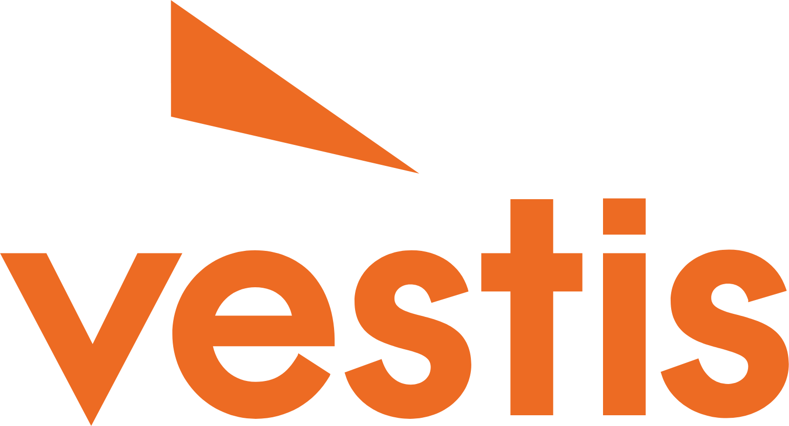 Vestis logo fulle size on a dark background (transparent PNG)