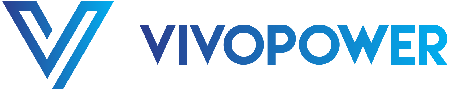 VivoPower logo large for dark backgrounds (transparent PNG)