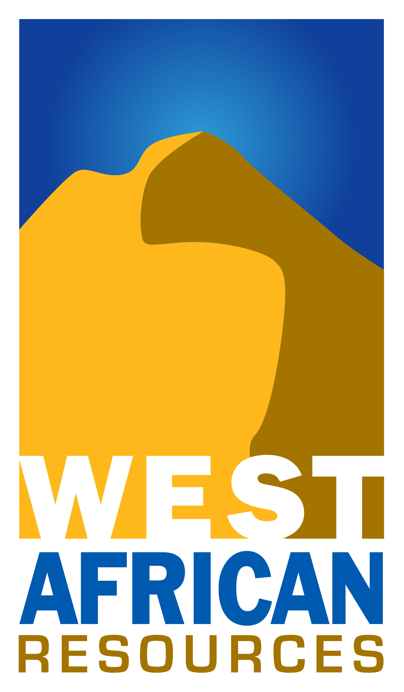 West African Resources Logo groß für dunkle Hintergründe (transparentes PNG)