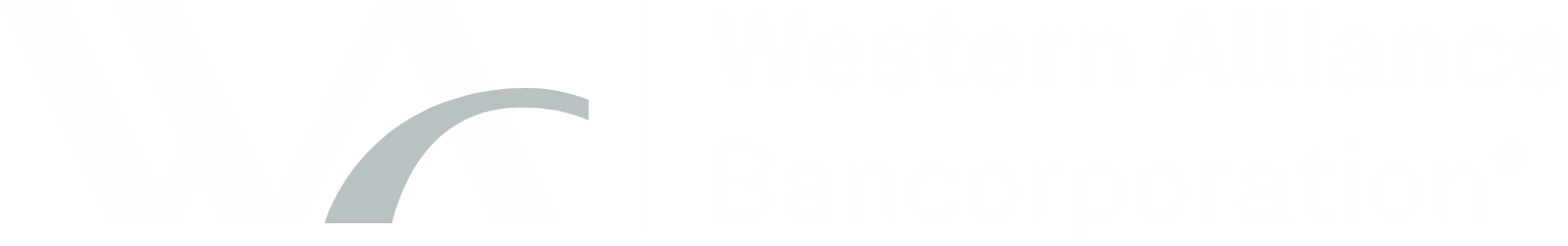 Western Alliance Bancorporation
 logo large for dark backgrounds (transparent PNG)