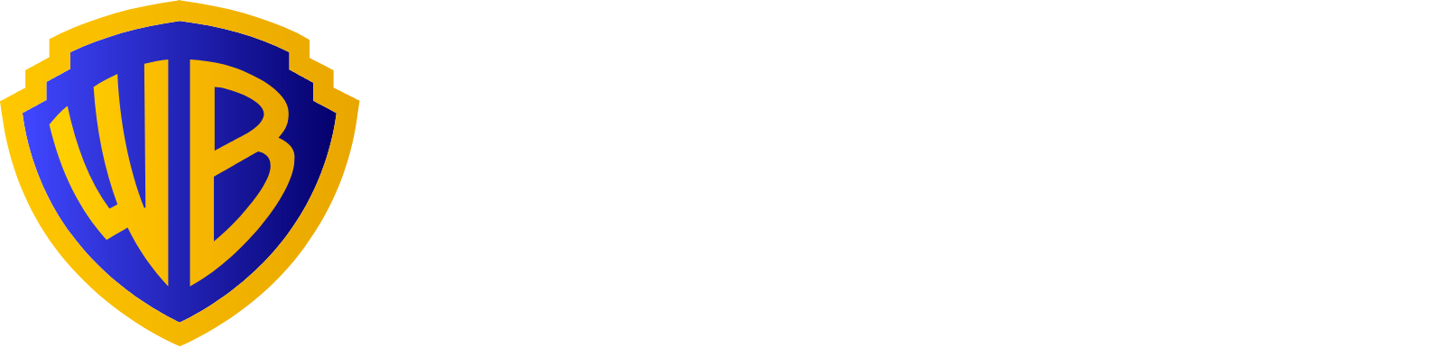 Warner Bros. Discovery logo fulle size on a dark background (transparent PNG)