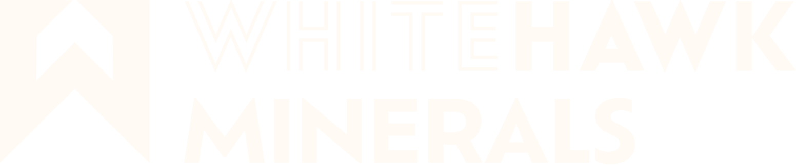 WhiteHawk Minerals Corp Logo groß für dunkle Hintergründe (transparentes PNG)