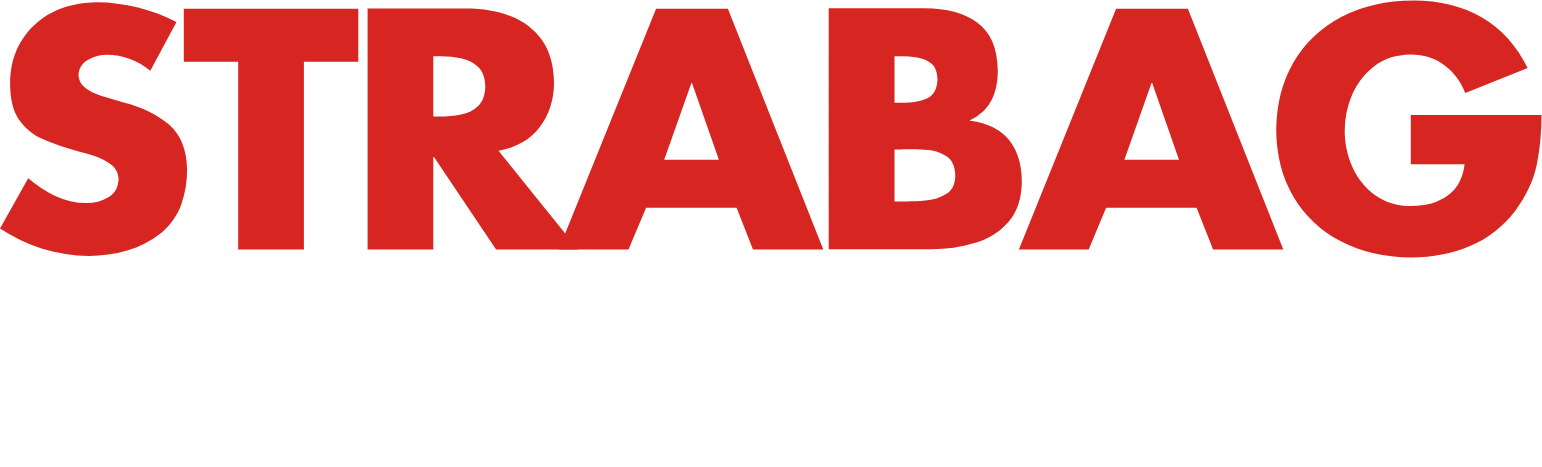 Strabag logo fulle size on a dark background (transparent PNG)