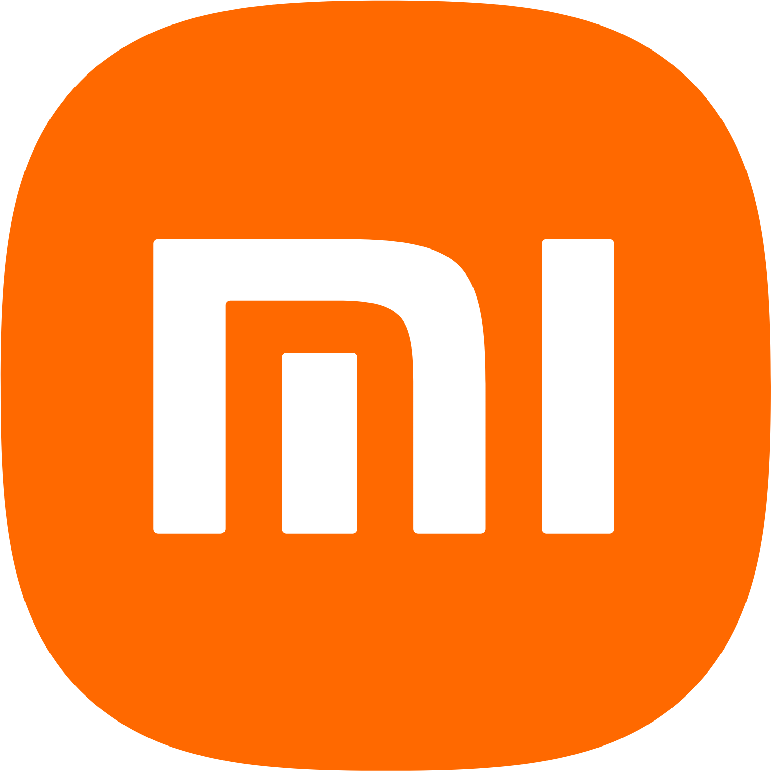 Xiaomi logo in transparent PNG and vectorized SVG formats
