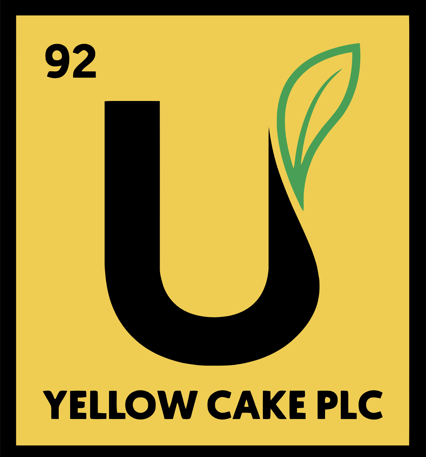 Yellow Cake plc logo (transparent PNG)