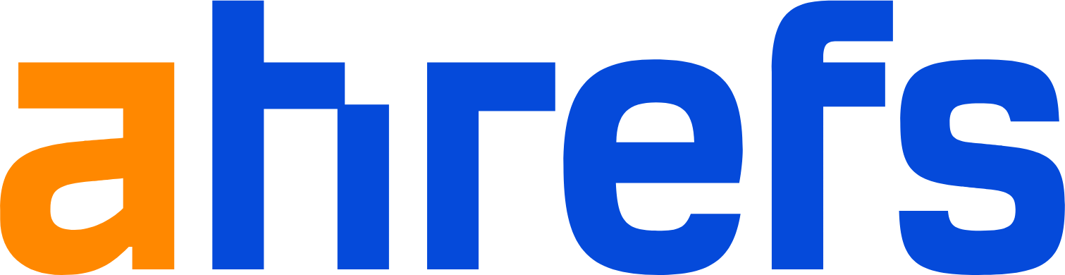 ahrefs logo in transparent PNG and vectorized SVG formats