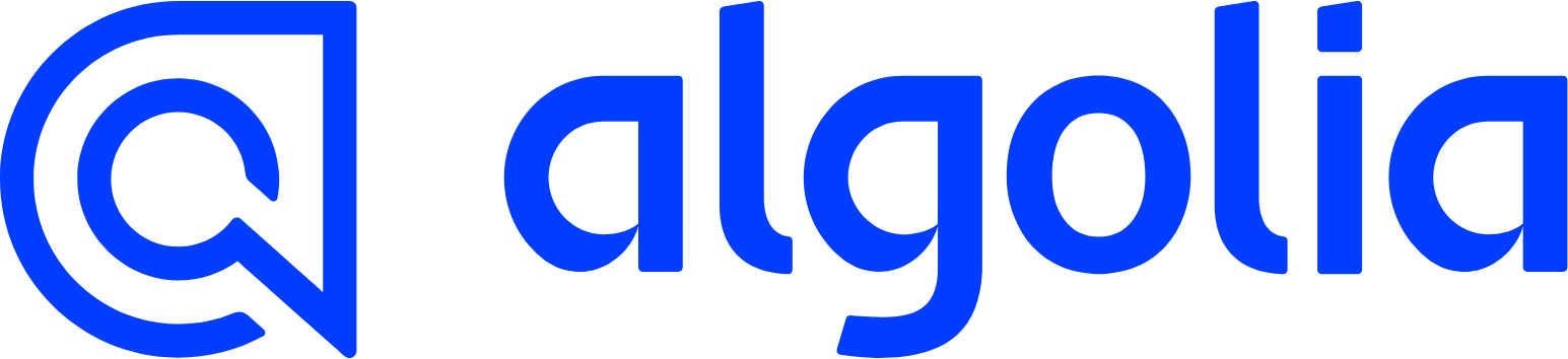 Algolia logo large (transparent PNG)