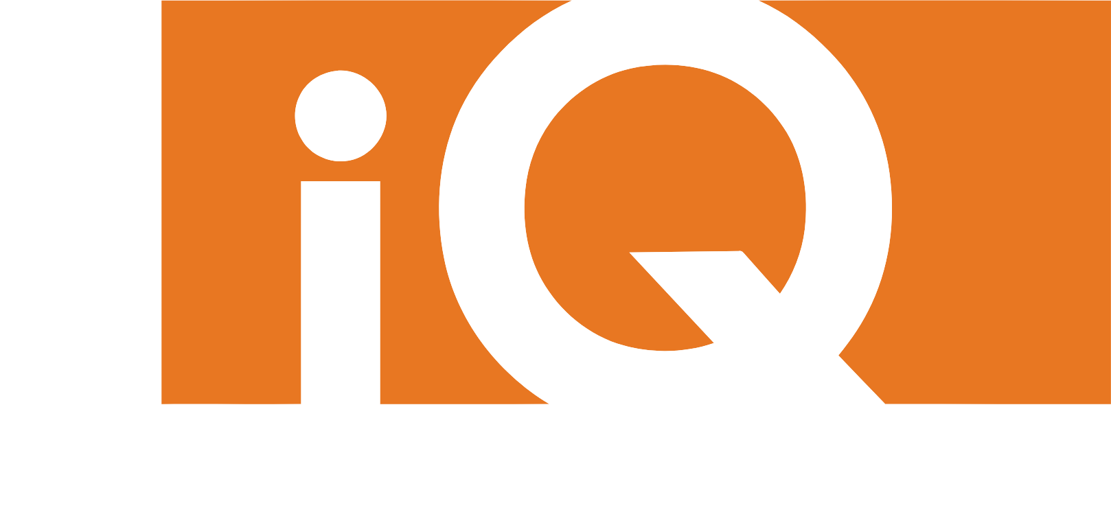 IndexIQ logo grand pour les fonds sombres (PNG transparent)