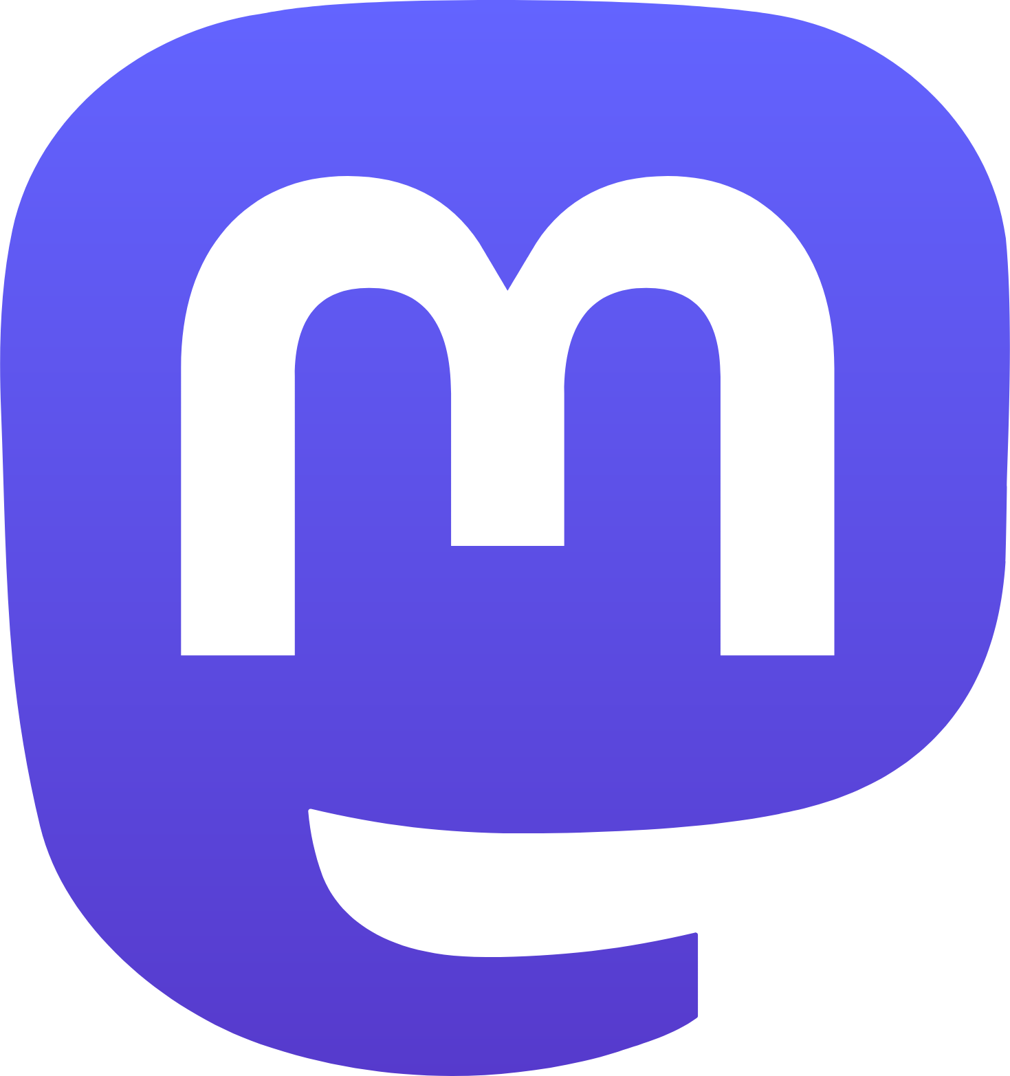 Mastodon (social network) Logo (transparentes PNG)