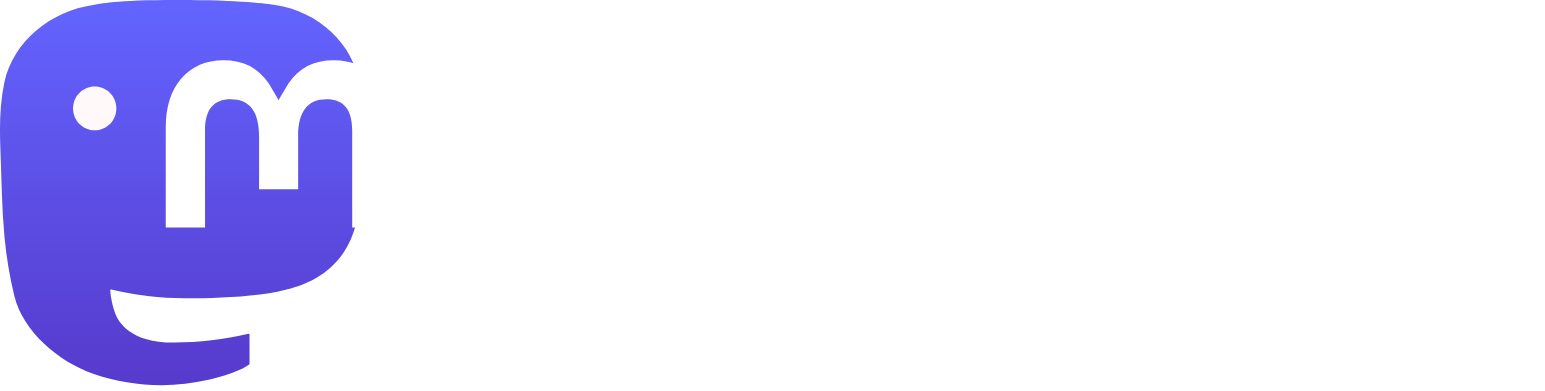 Mastodon (social network) Logo groß für dunkle Hintergründe (transparentes PNG)