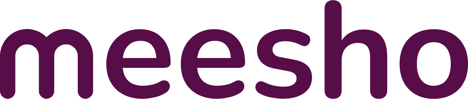 Meesho logo large (transparent PNG)