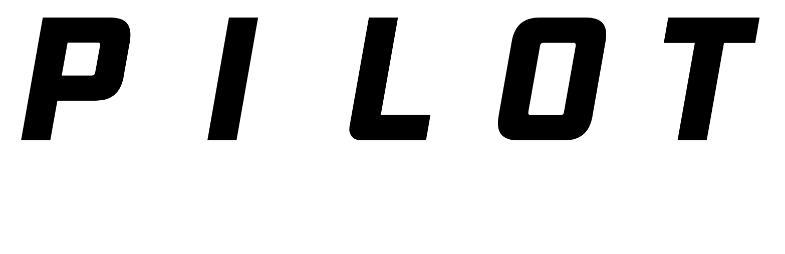 Pilot Company logo fulle size on a dark background (transparent PNG)