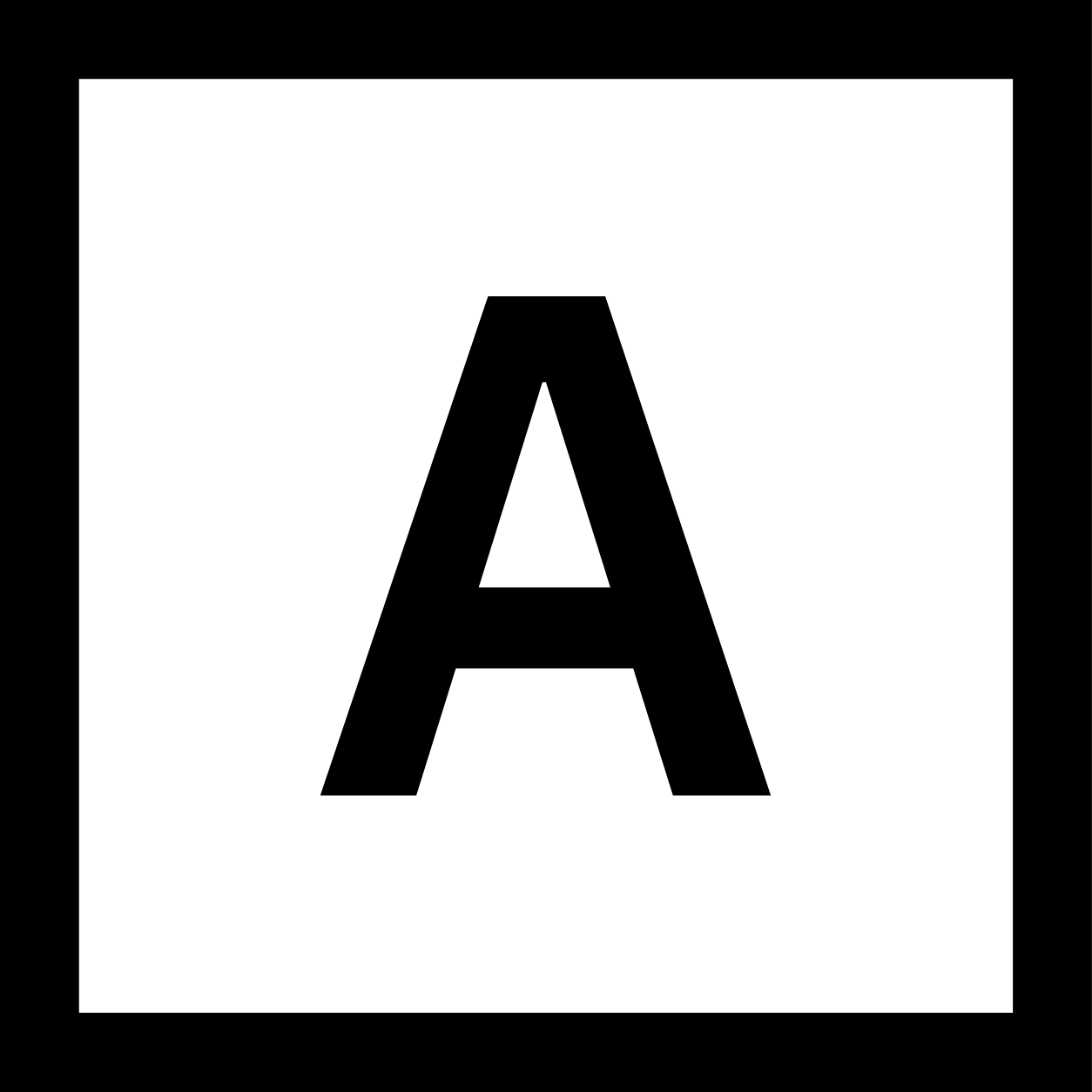 Project A logo (transparent PNG)