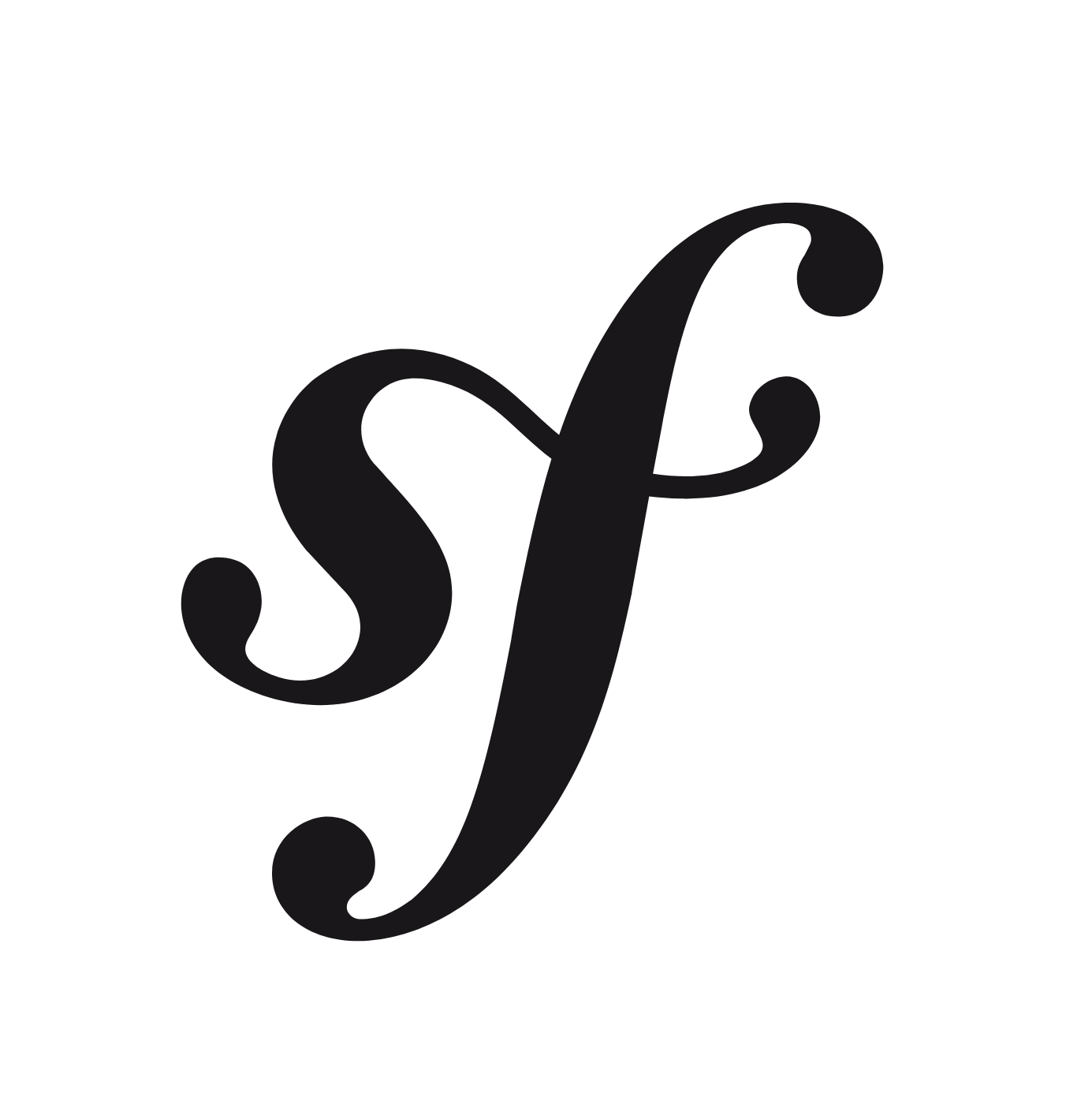 Symfony logo on a dark background (transparent PNG)