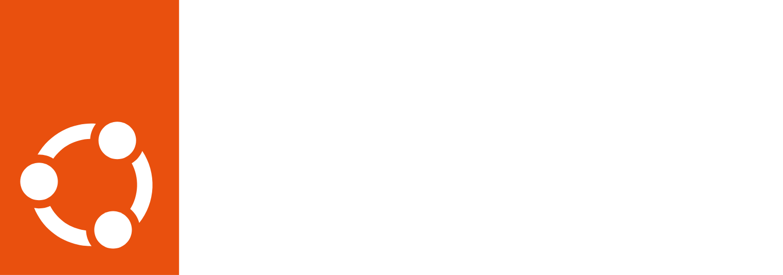 Ubuntu logo fulle size on a dark background (transparent PNG)