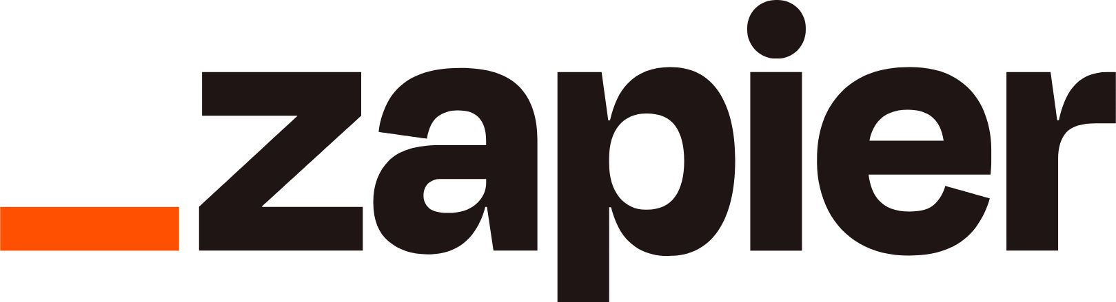 Zapier logo large (transparent PNG)